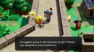 One of the guards who must be questioned to find the culprit in Zelda Echoes of Wisdom (Image via Nintendo/Gamerpillar)